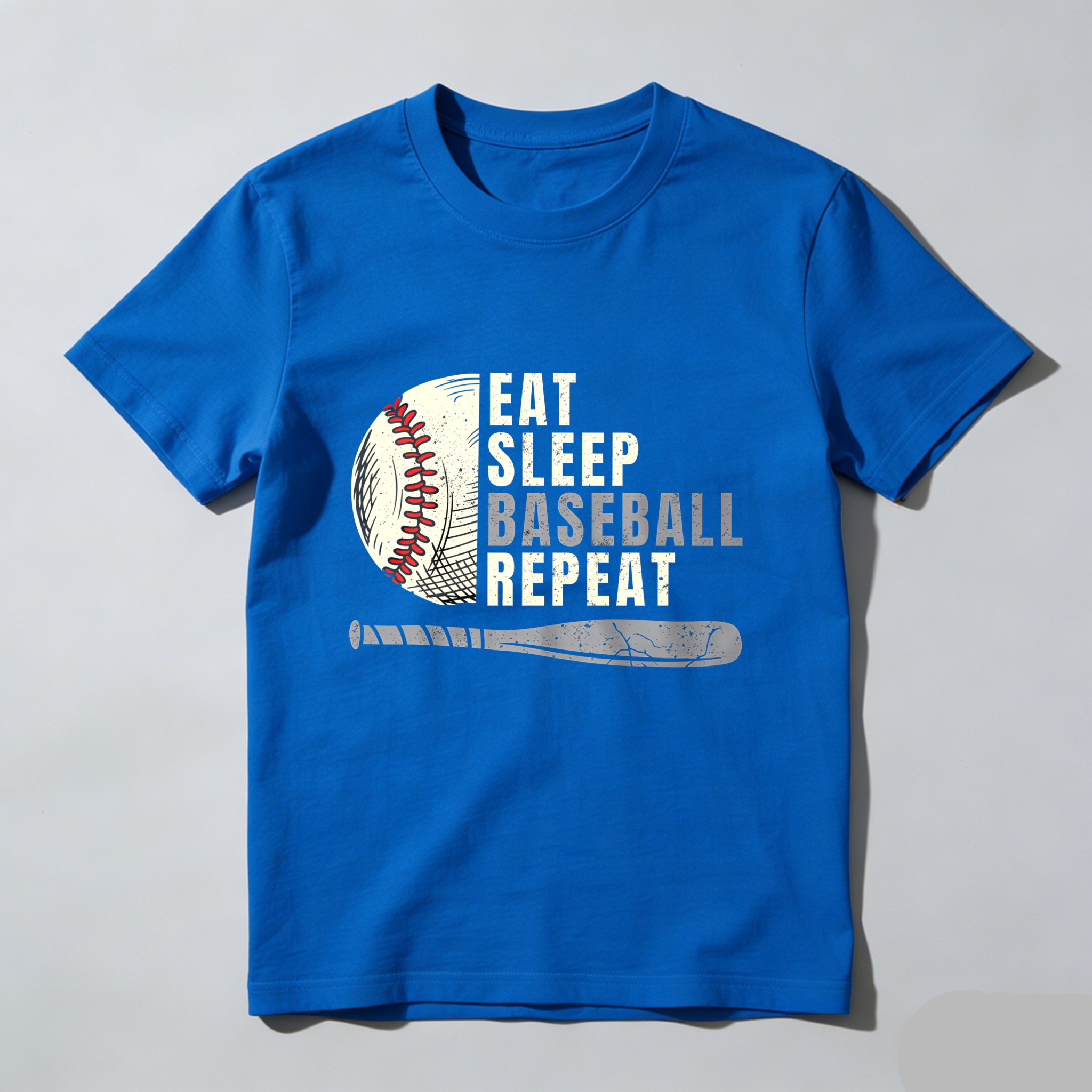 Dorawear™ Eat Sleep Baseball Repeat Ball Bat  T Shirt-Dorawear