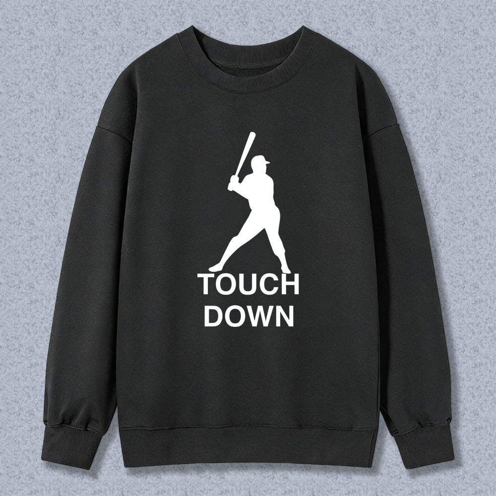 Dorawear™ Baseball Player Silhouette Touch Down Unisex Classic Sweatshirt(1)