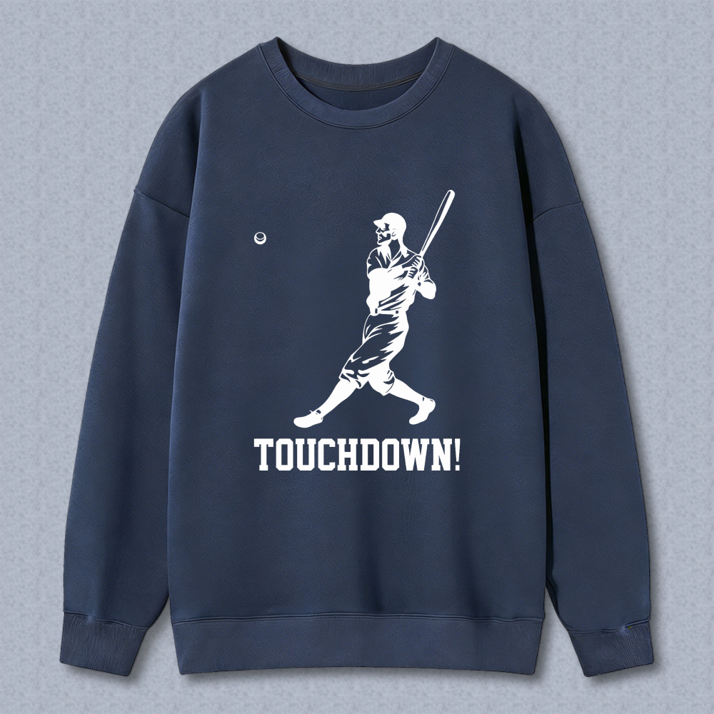 Dorawear™ Baseball Player With Bat And Ball Touchdown Unisex Classic Sweatshirt