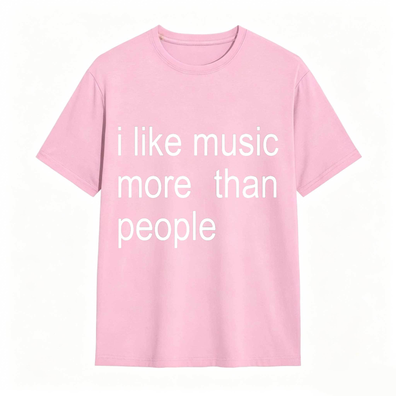 Dorawear™ I Like Music More Than People Unisex Classic T-shirt