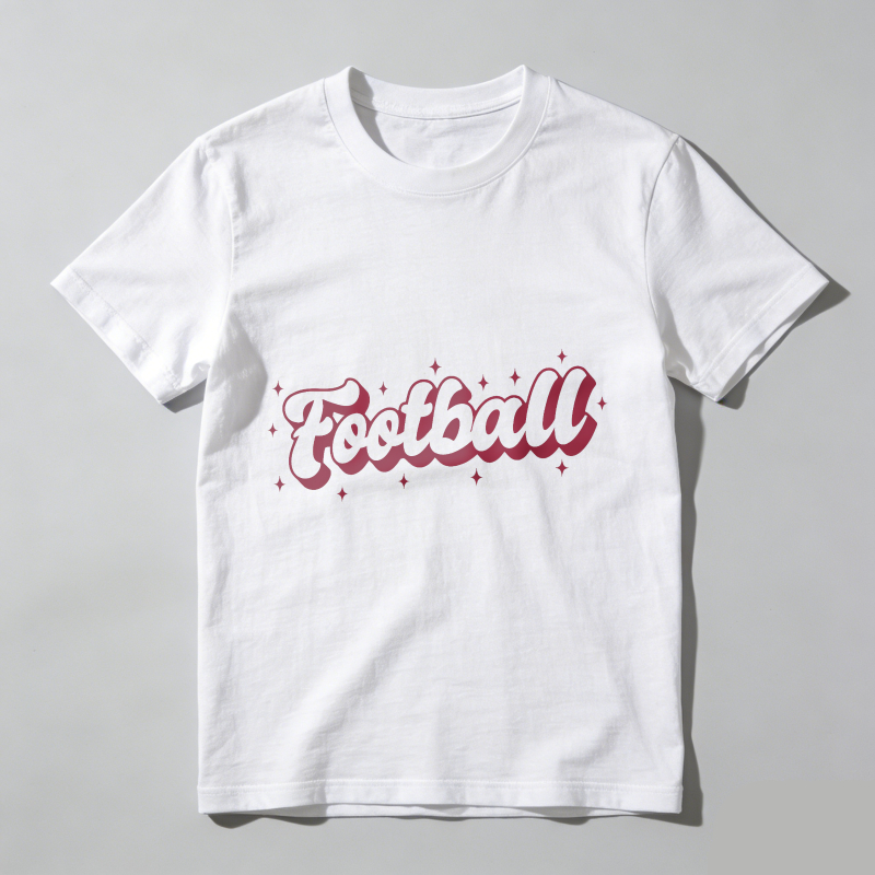 Dorawear™ Football In Pink With Stars Pattern T Shirt