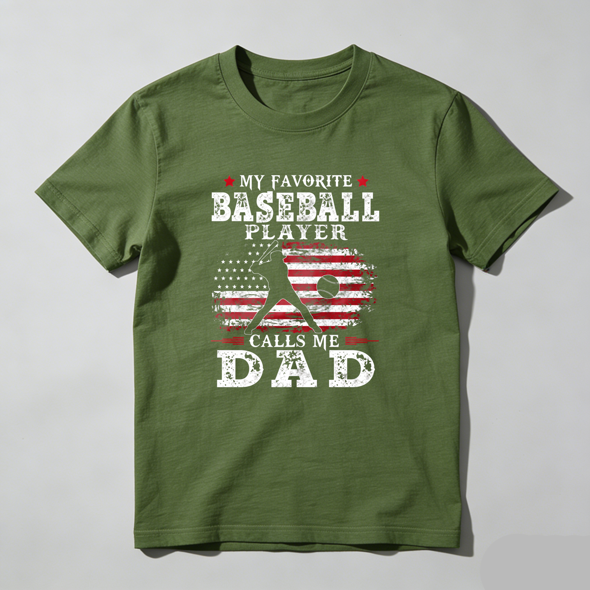 Dorawear™ My Favorite Baseball Player Calls Me Dad  T Shirt-Dorawear