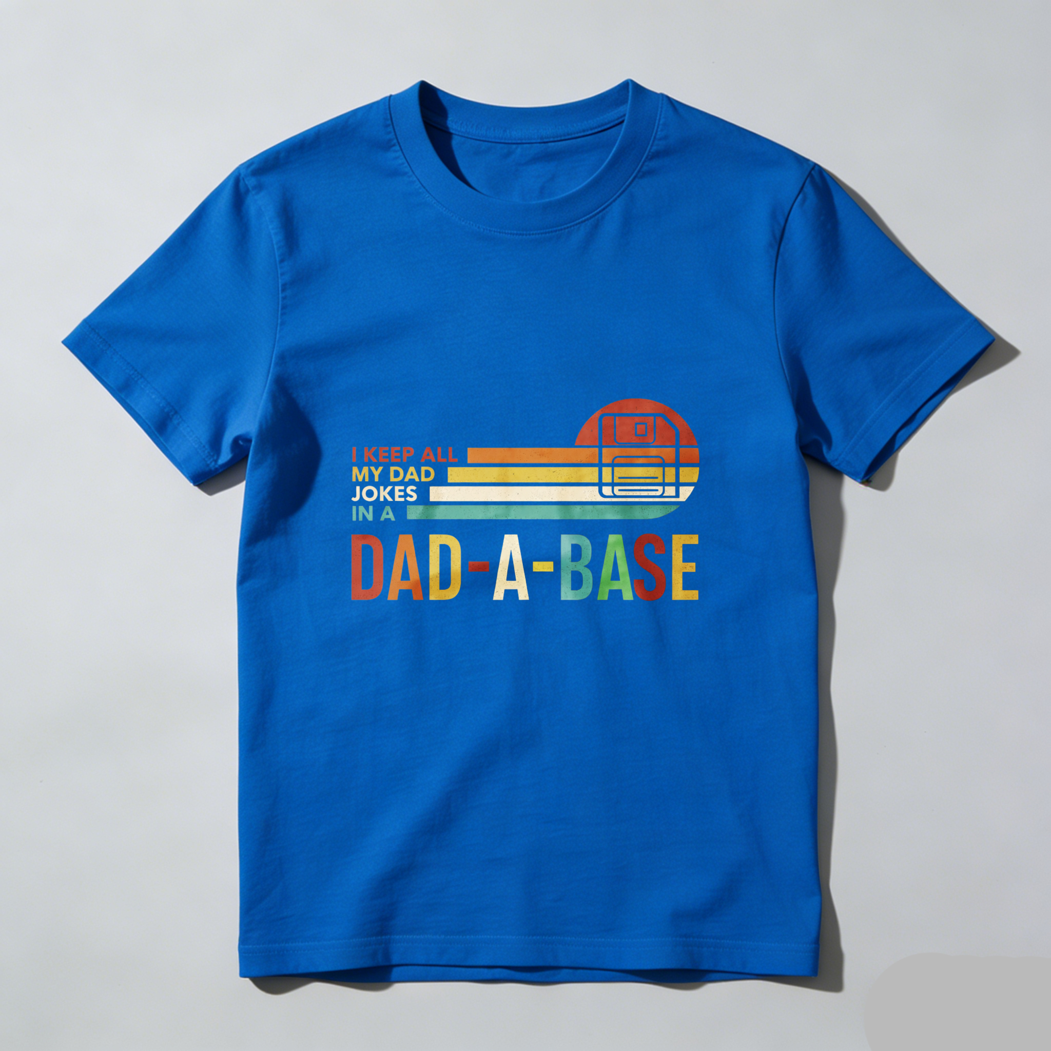 Dorawear™ I Keep All My Dad Jokes In A Dad A Base Pure Cotton Short Sleeve T Shirt-Dorawear
