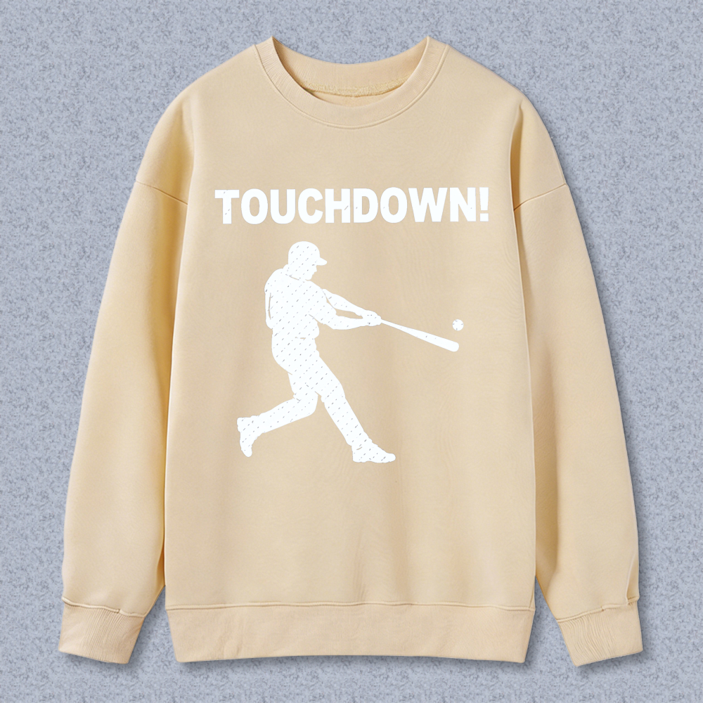 Dorawear™ Baseball Player Hitting Ball Touchdown Unisex Classic Sweatshirt
