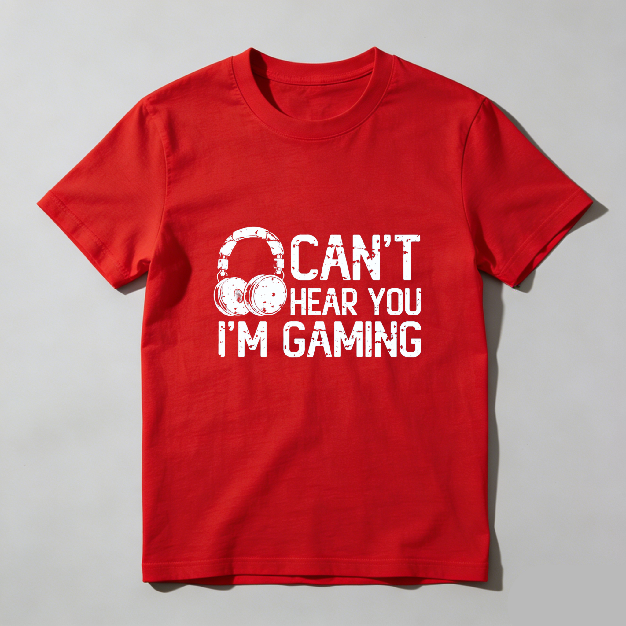 Dorawear Can't Hear You Im Gaming Pure Cotton Short Sleeve T Shirt