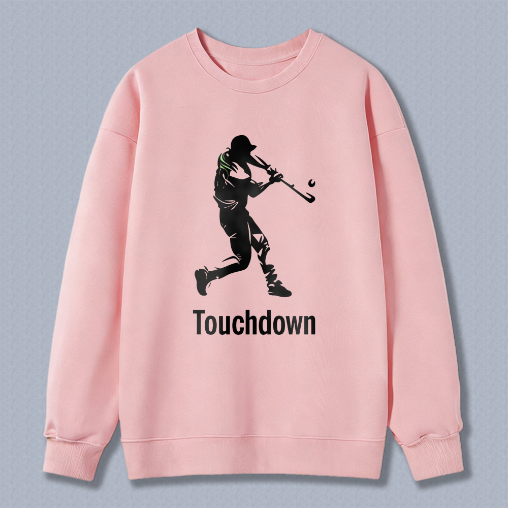 Dorawear™ Baseball Player Silhouette Touchdown Unisex Classic Sweatshirt