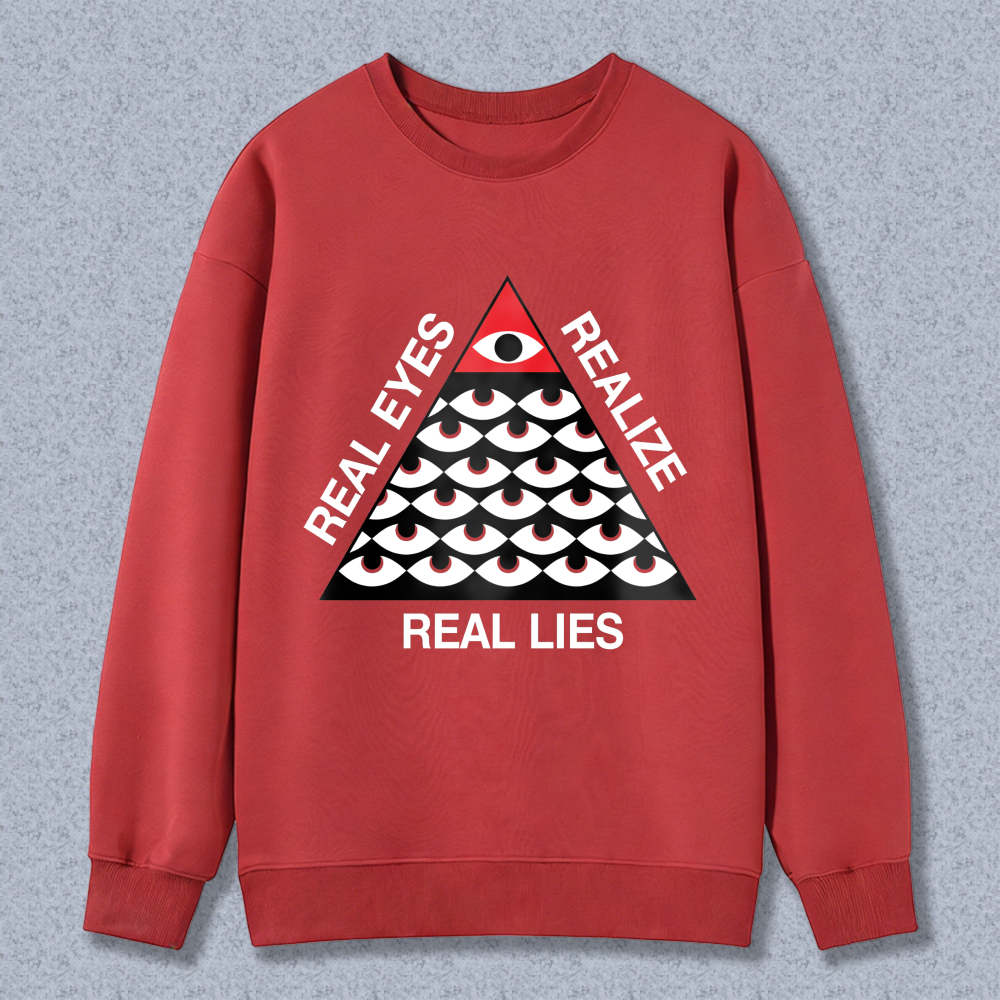 Dorawear™ All Seeing Eye Pyramid Real Eyes Realize Real Lies Unisex Classic Sweatshirt(1)