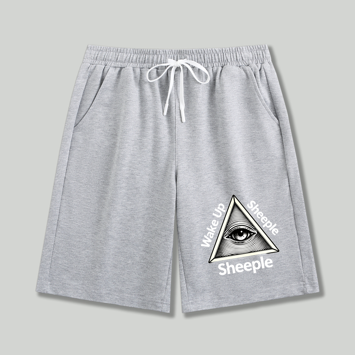 Dorawear™ All Seeing Eye Wake Up Sheeple Shorts-Dorawear