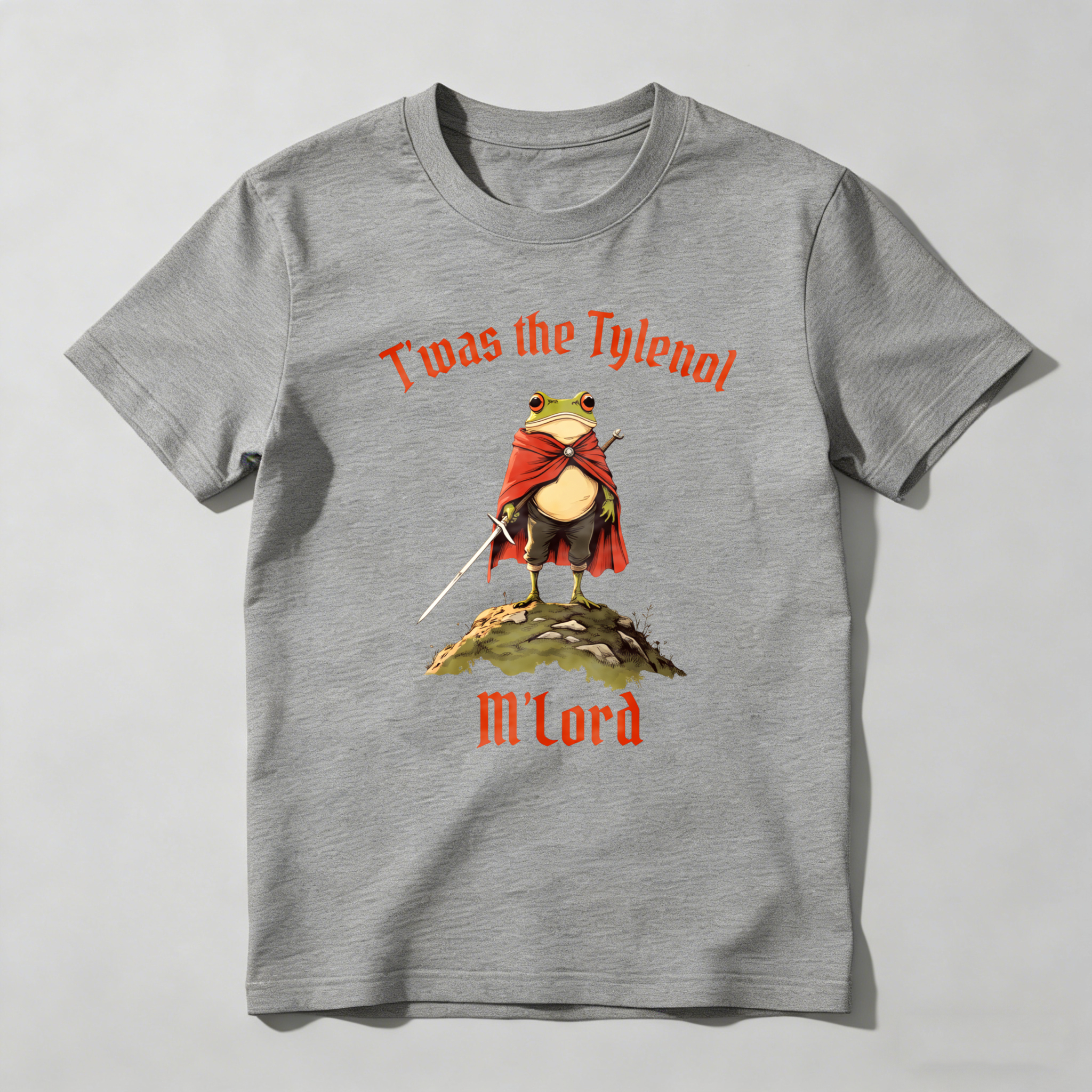 Dorawear™ Frog Knight With Sword And Cape T Shirt