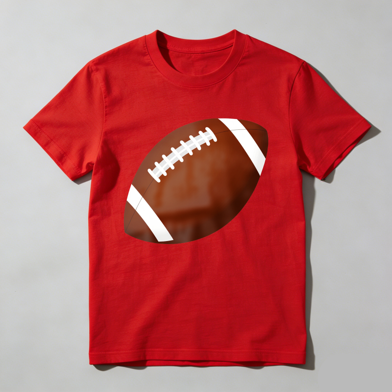 Dorawear™ Football Print On Black T Shirt T Shirt