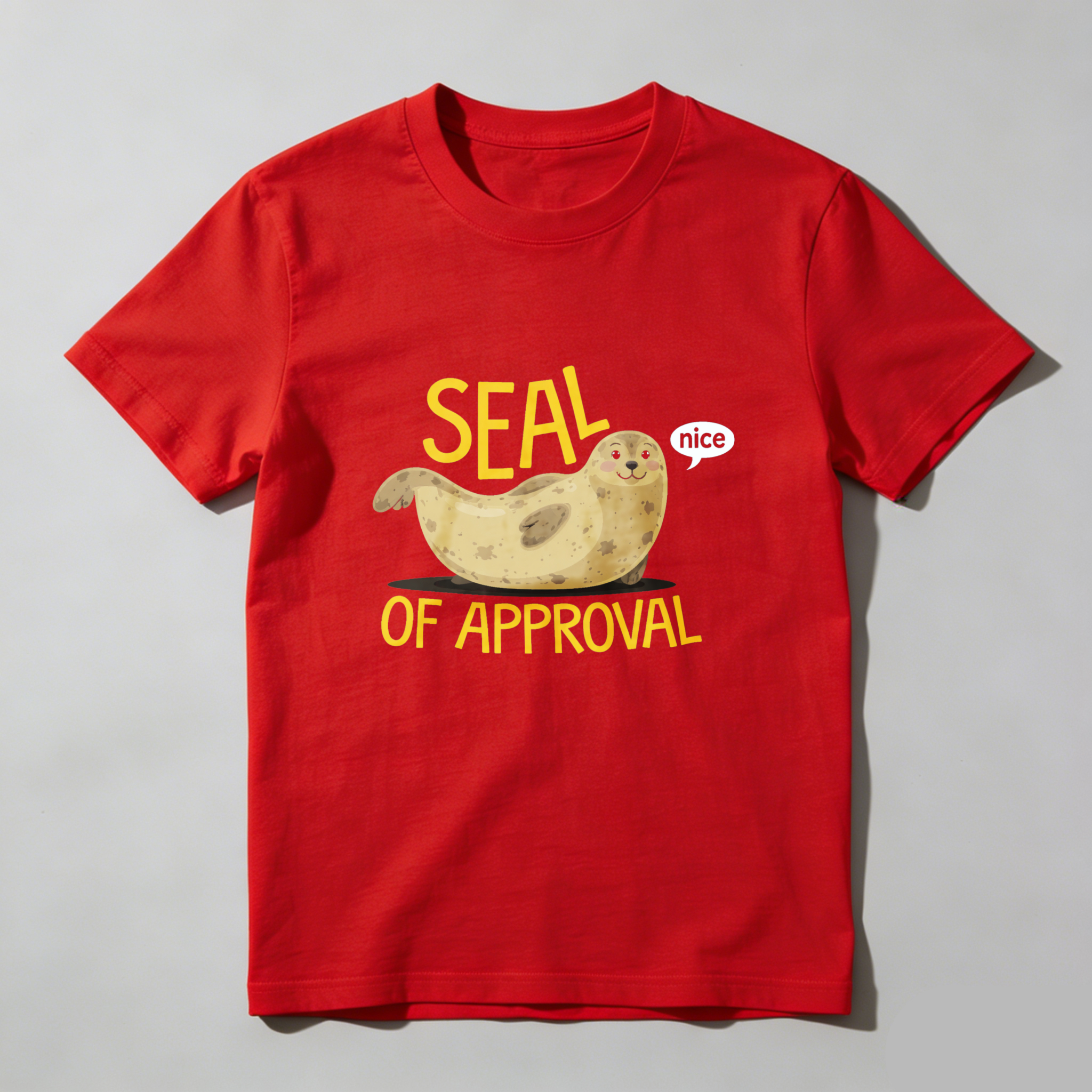 Dorawear™ Seal Of Approval Nice Pure Cotton Short Sleeve T Shirt-Dorawear