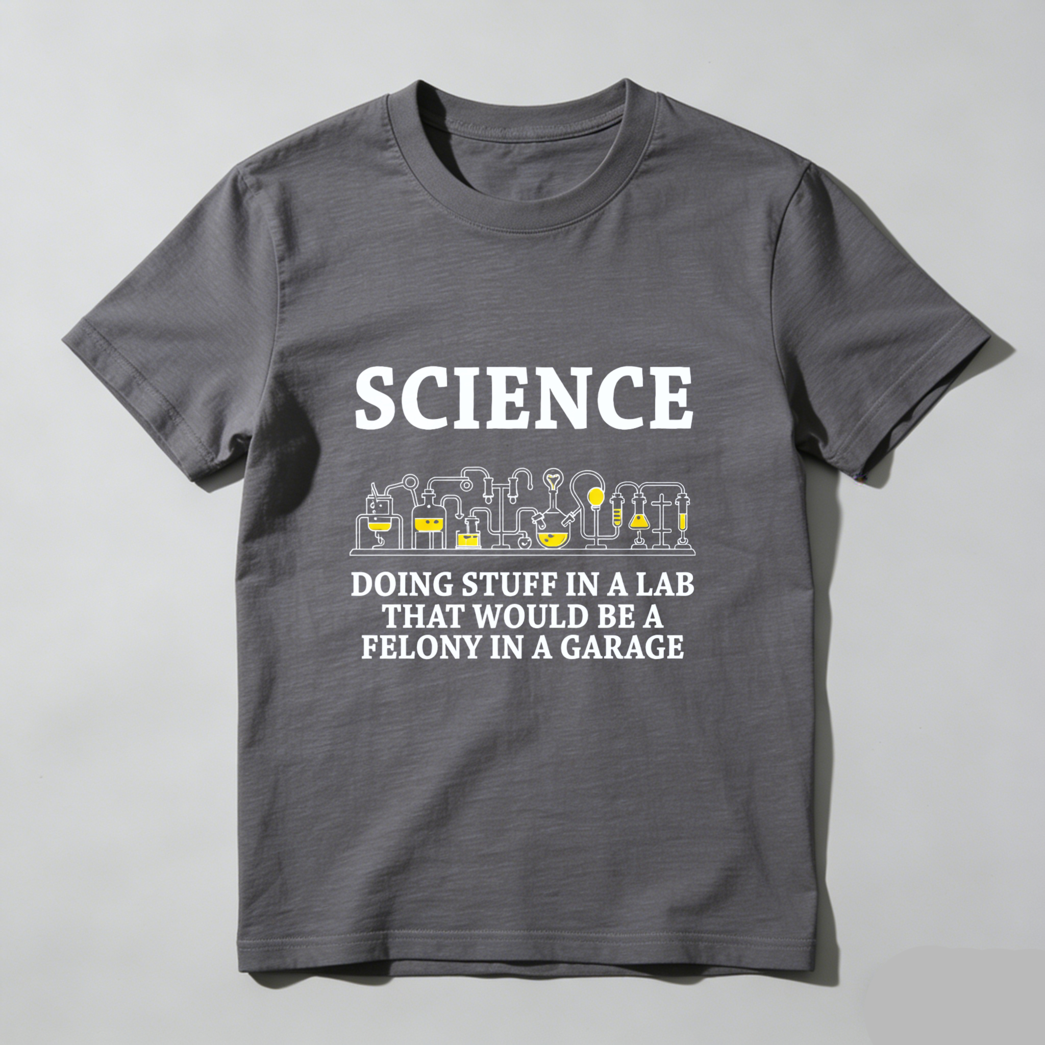 Dorawear™ Science Lab Humor Pure Cotton Short Sleeve T-Shirt-Dorawear