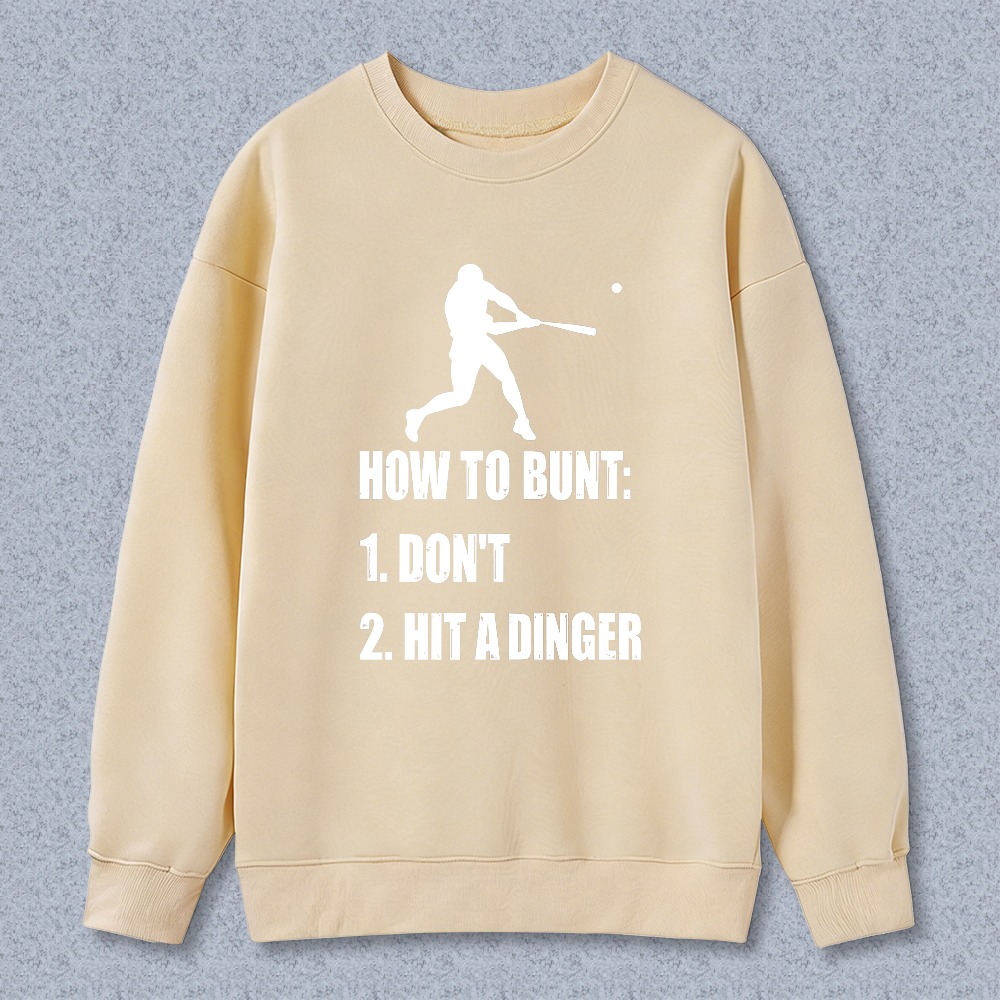 Dorawear™ Baseball Bunt Humor Graphic Unisex Classic Sweatshirt(1)