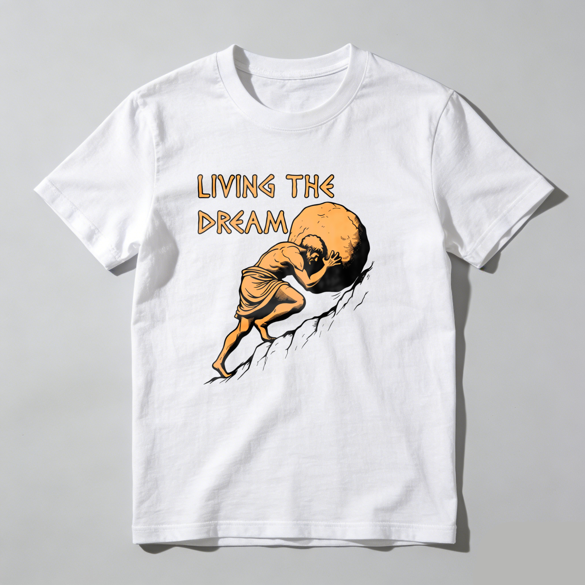 Dorawear™ Living The Dream Man Carrying Rock T Shirt