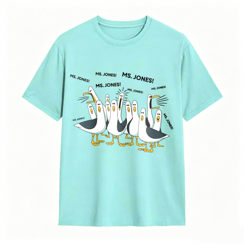 Dorawear™ Ducks Chasing Ms Jones tshirt 100% cotton