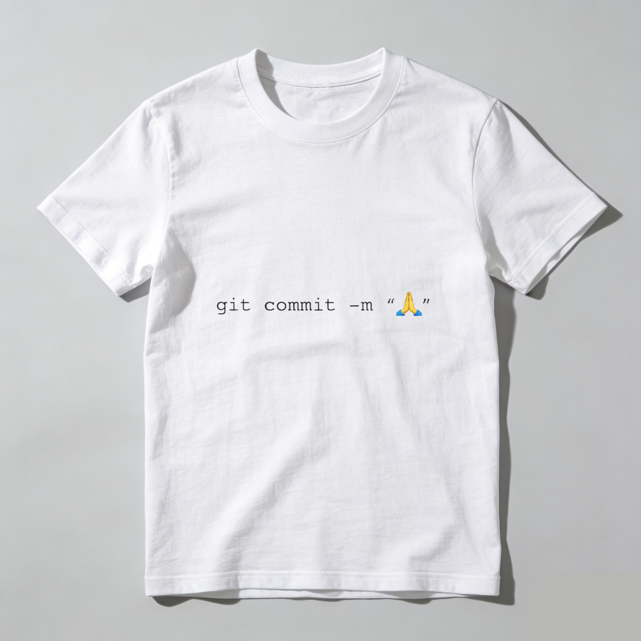 Dorawear Git Commit Emoji Pure Cotton Short Sleeve T Shirt