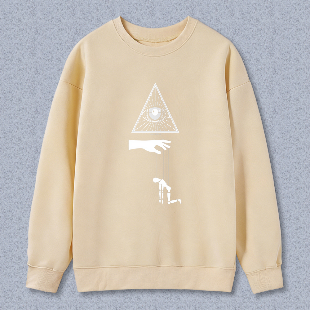 Dorawear™ All Seeing Eye Pyramid Hand Puppet Unisex Classic Sweatshirt