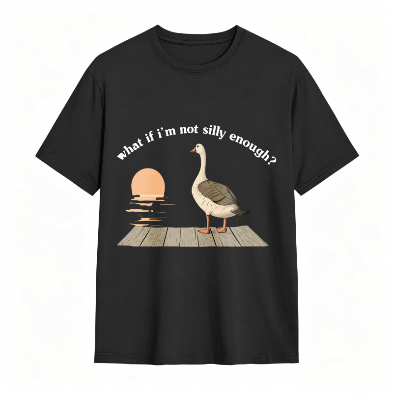 Duck Sunset Quote What If I M Not Silly Enough Unisex Classic T-shirt
