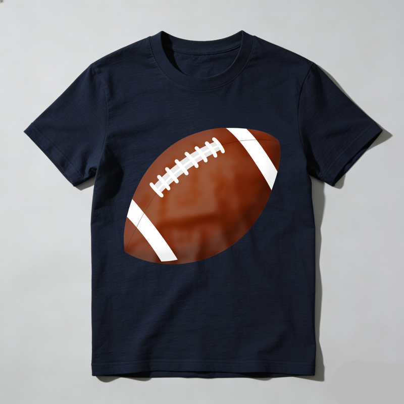 Dorawear™ Football Print On Black T Shirt T Shirt