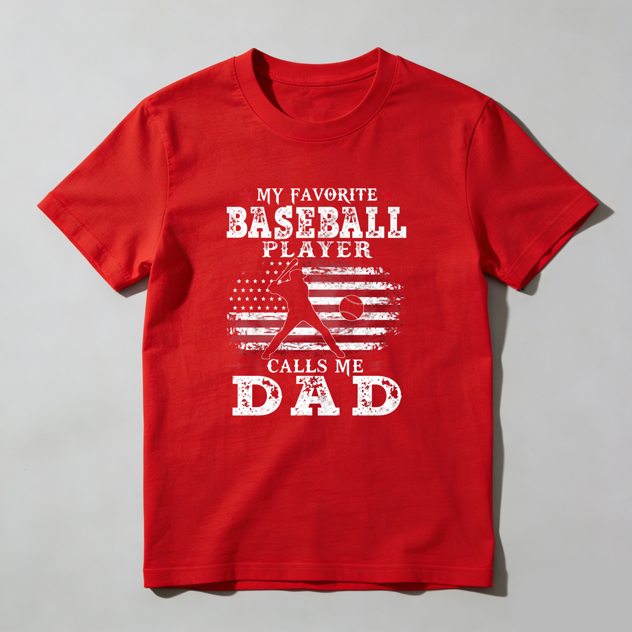 Dorawear™ My Favorite Baseball Player Calls Me Dad  T Shirt-Dorawear