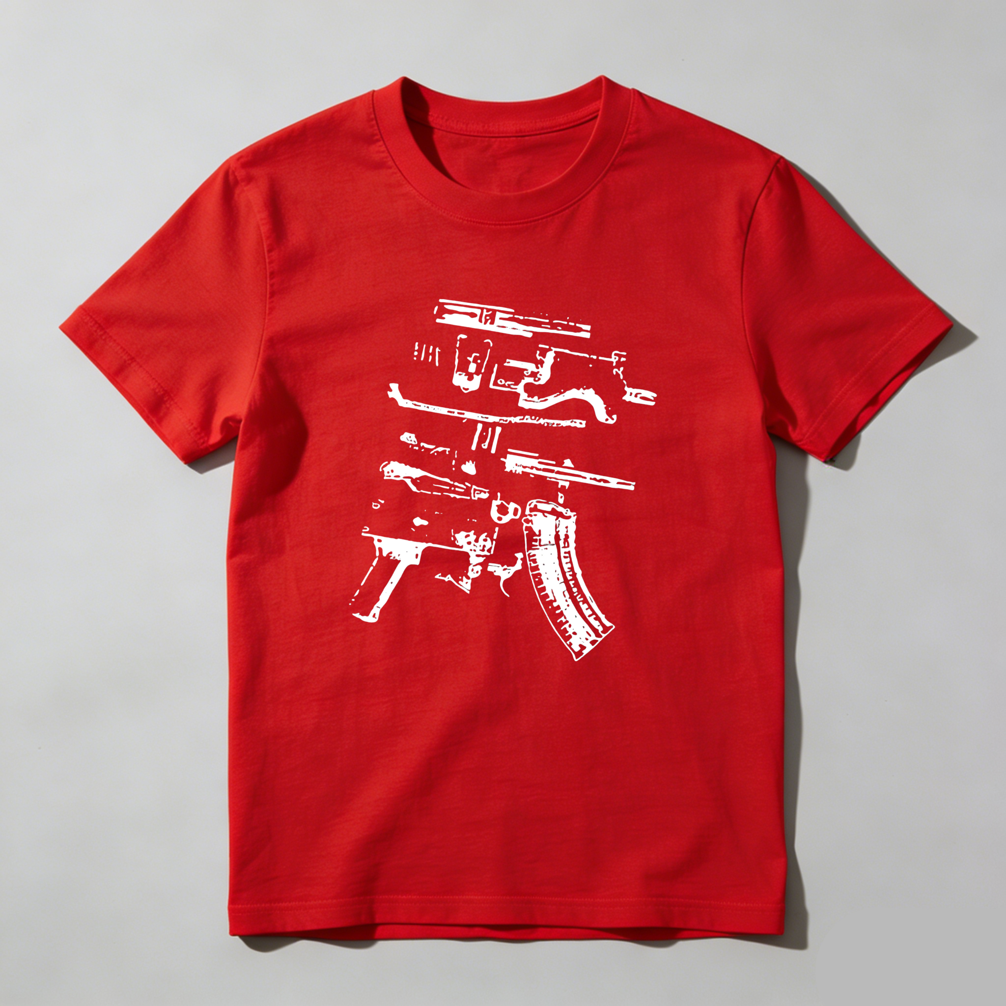 Dorawear™  Gun Parts Diagram Print T Shirt
