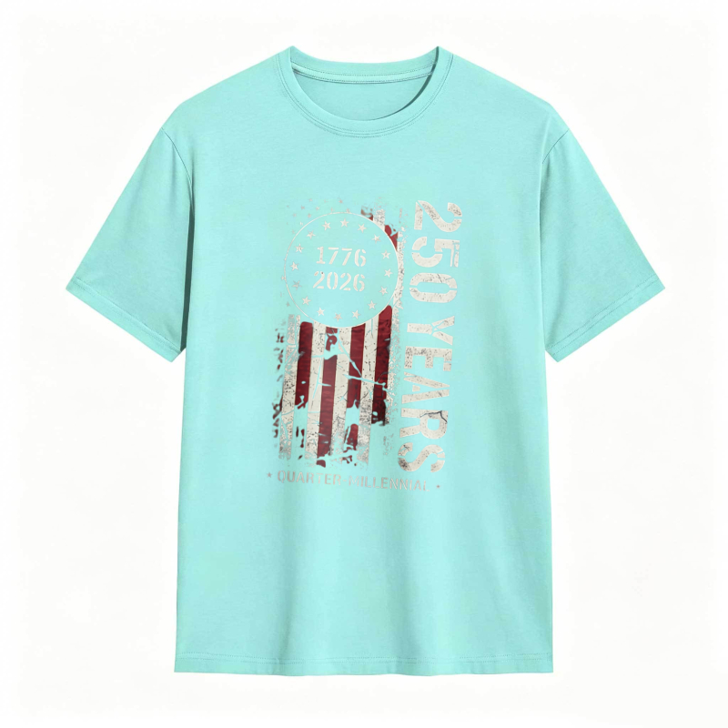 American Flag 1776 2026 250 Years Quarter Millennium T-shirt