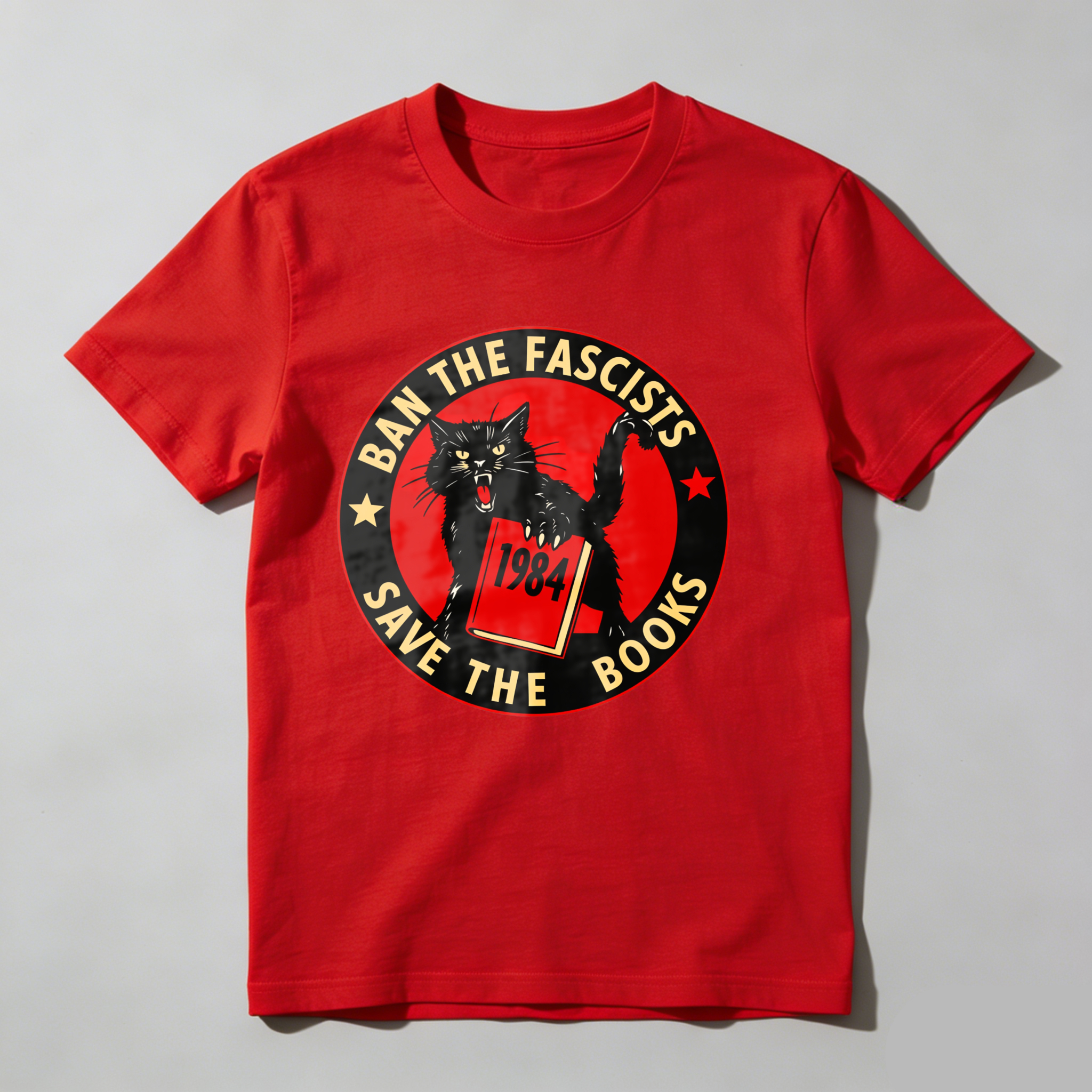 Dorawear Ban The Fascists Save The Books T Shirt