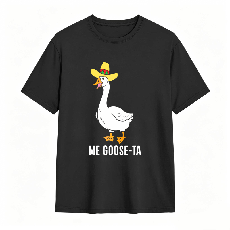 Dorawear™ Duck Wearing Sombrero With Me Goose Ta Text Unisex Classic T-shirt