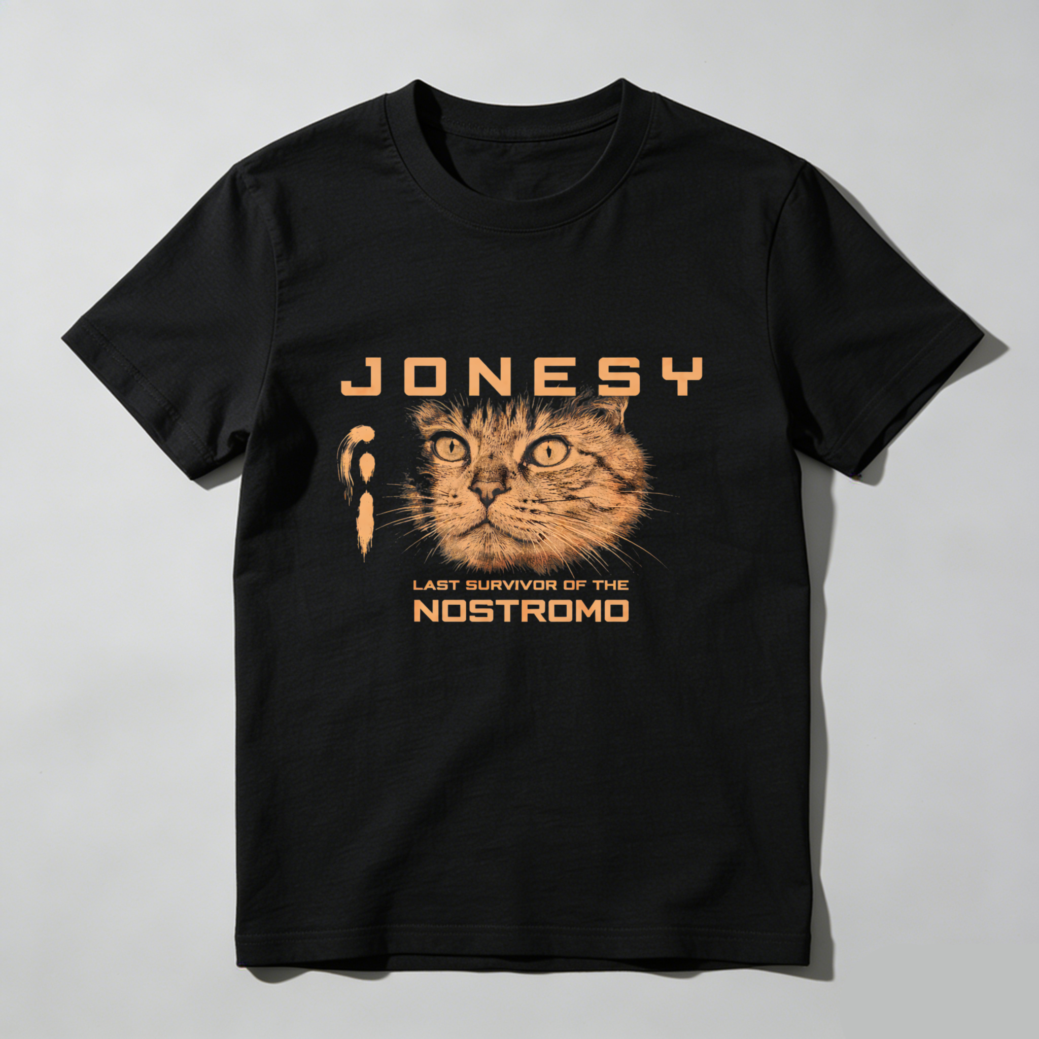 Dorawear™ Jonesy Last Survivor Of The Nostromo Pure Cotton Short Sleeve T Shirt-Dorawear