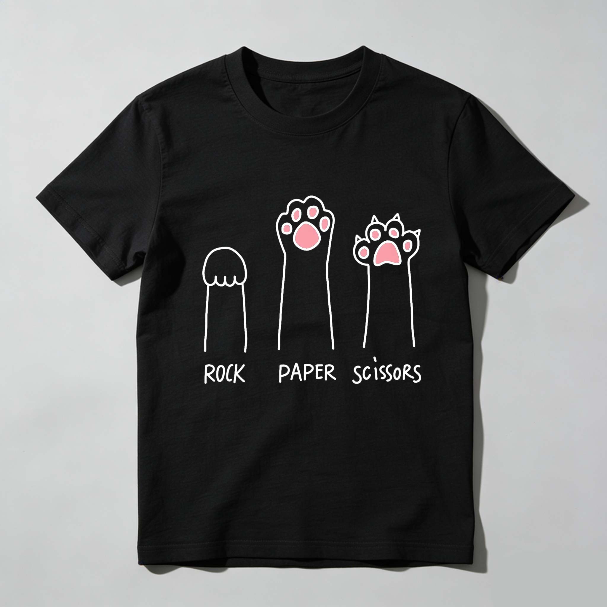 Dorawear Rock Paper Scissors Cat Paws T Shirt