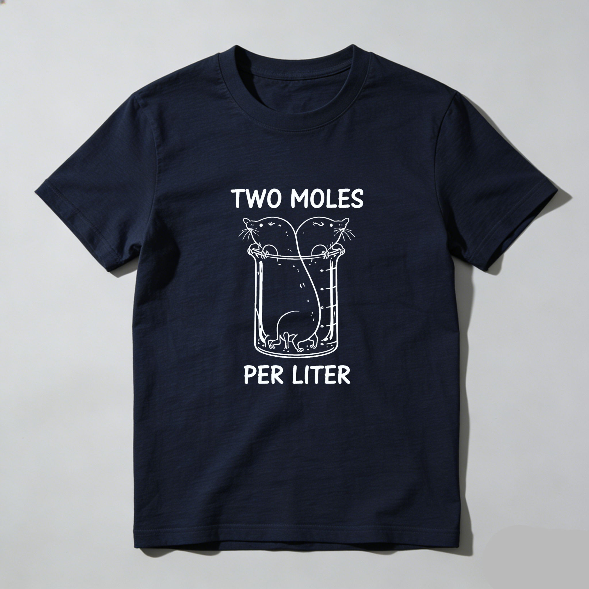 Dorawear™ Two Moles Per Liter Pure Cotton Short Sleeve T Shirt-Dorawear
