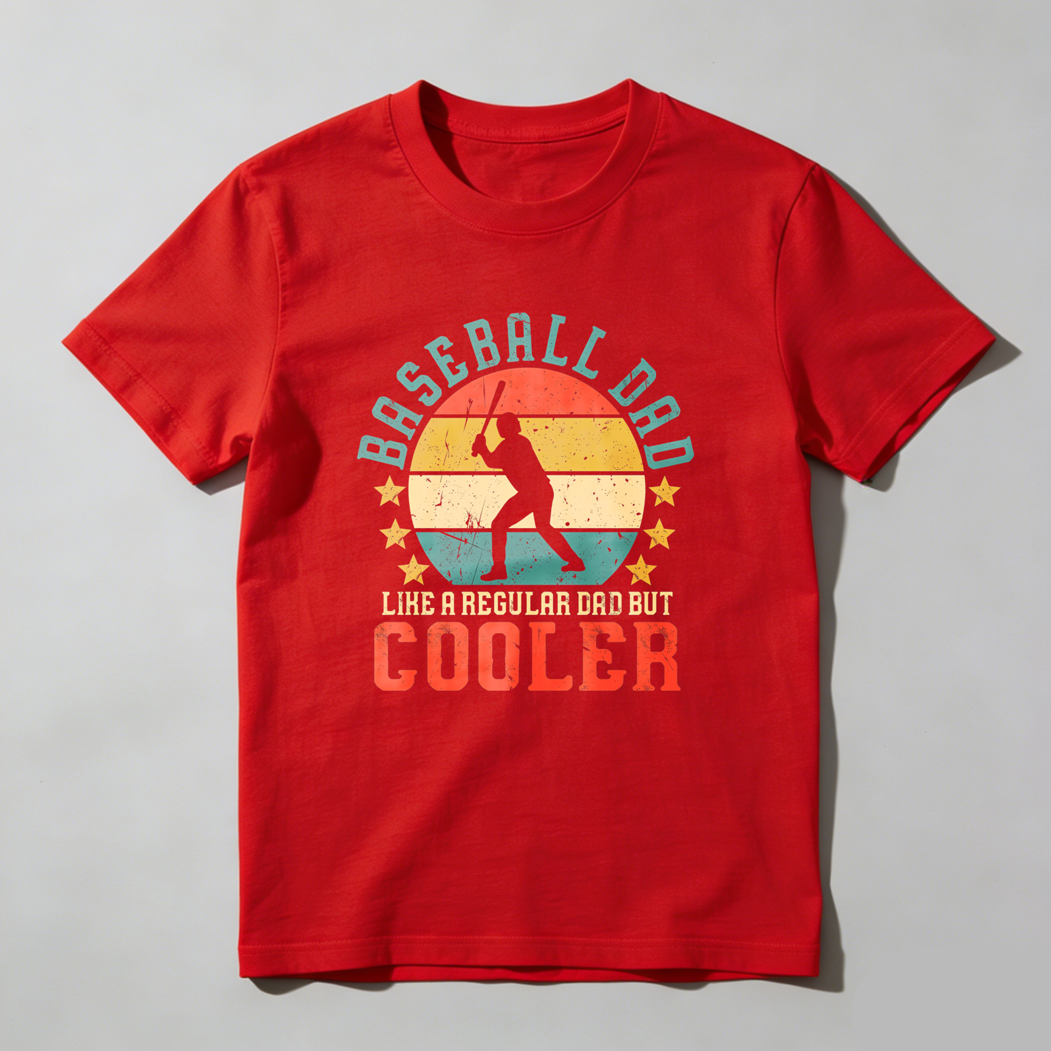 Dorawear™ Baseball Dad Like A Regular Dad But Cooler  T Shirt-Dorawear