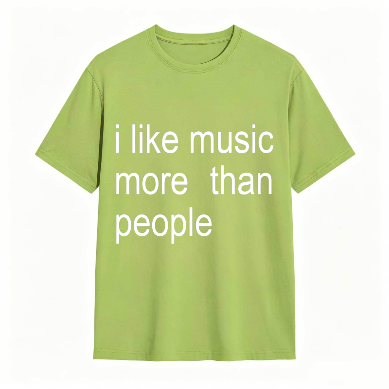 Dorawear™ I Like Music More Than People Unisex Classic T-shirt
