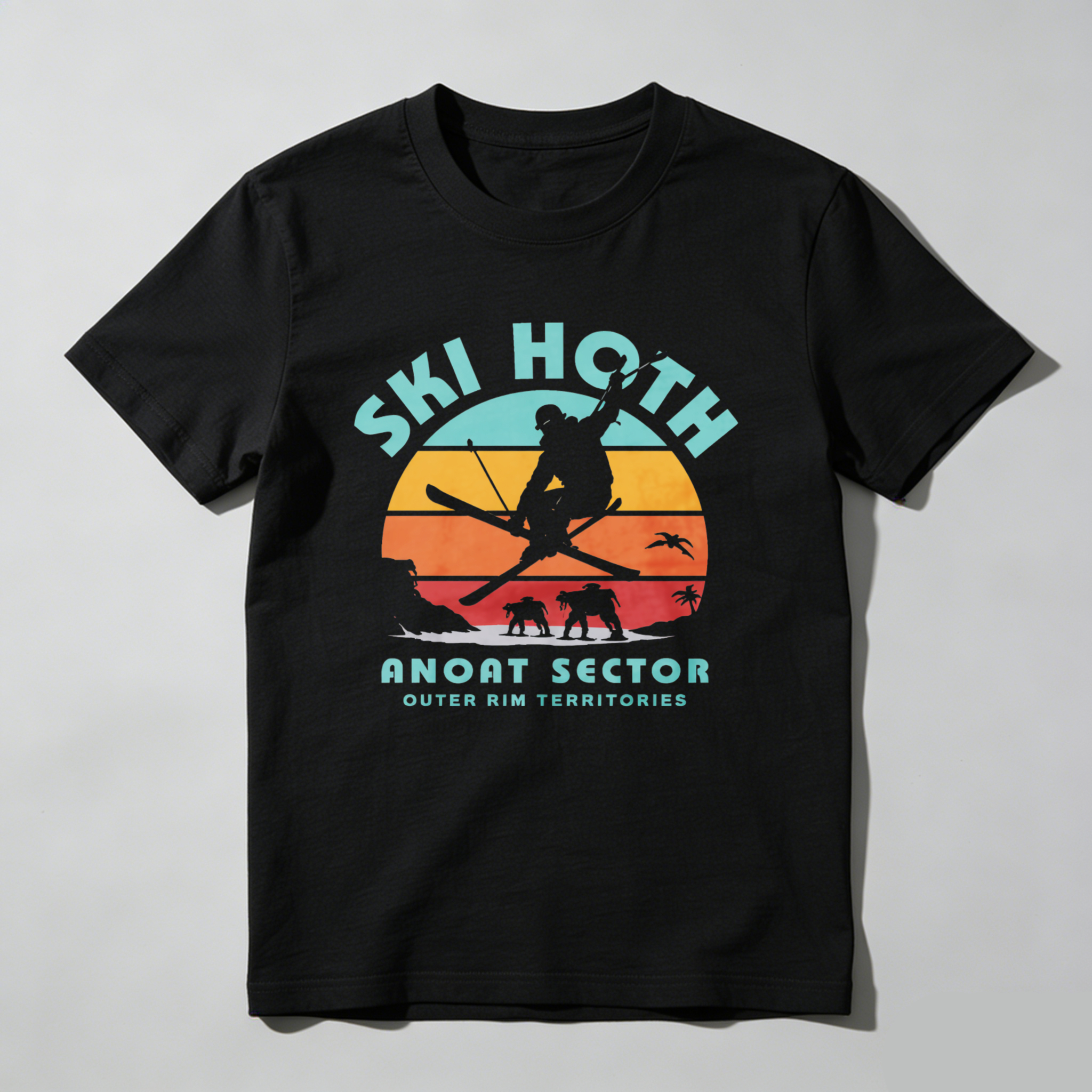 Dorawear™ Ski Hoth Anoat Sector Outer Rim Territories Pure Cotton Short Sleeve T Shirt-Dorawear