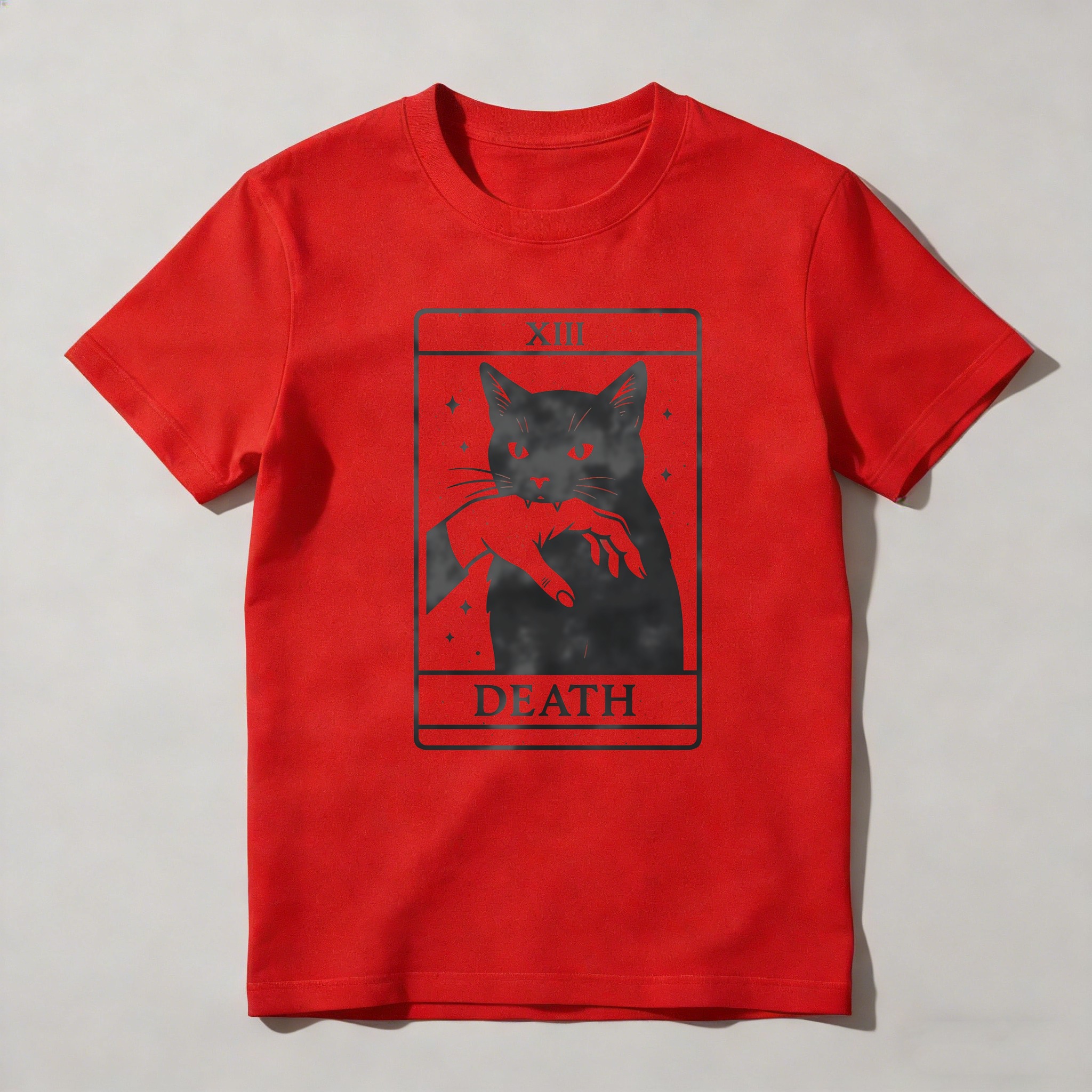 Dorawear™ Cat With Scythe Death Tarot Card T Shirt