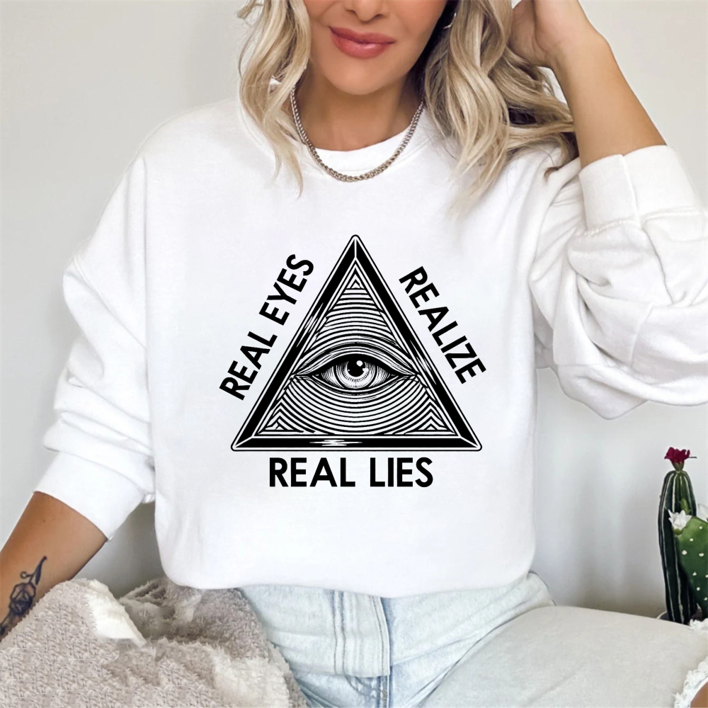 Dorawear™ All Seeing Eye Real Eyes Realize Real Lies Unisex Classic Sweatshirt
