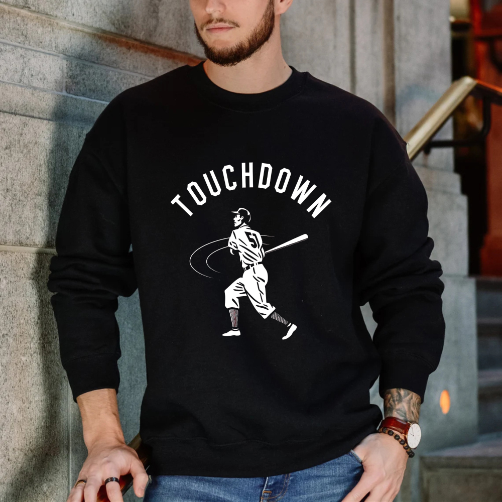 Dorawear™ Touchdown Baseball Player Graphic Unisex Classic Sweatshirt(1)