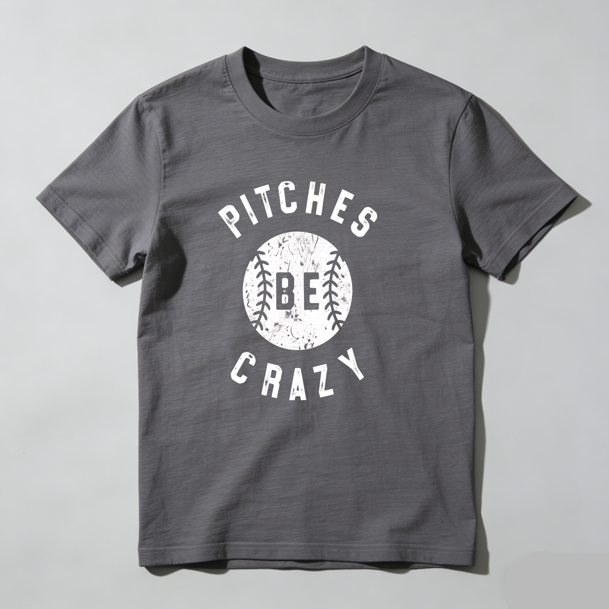 Dorawear™Pitches Be Crazy Baseball Design T Shirt