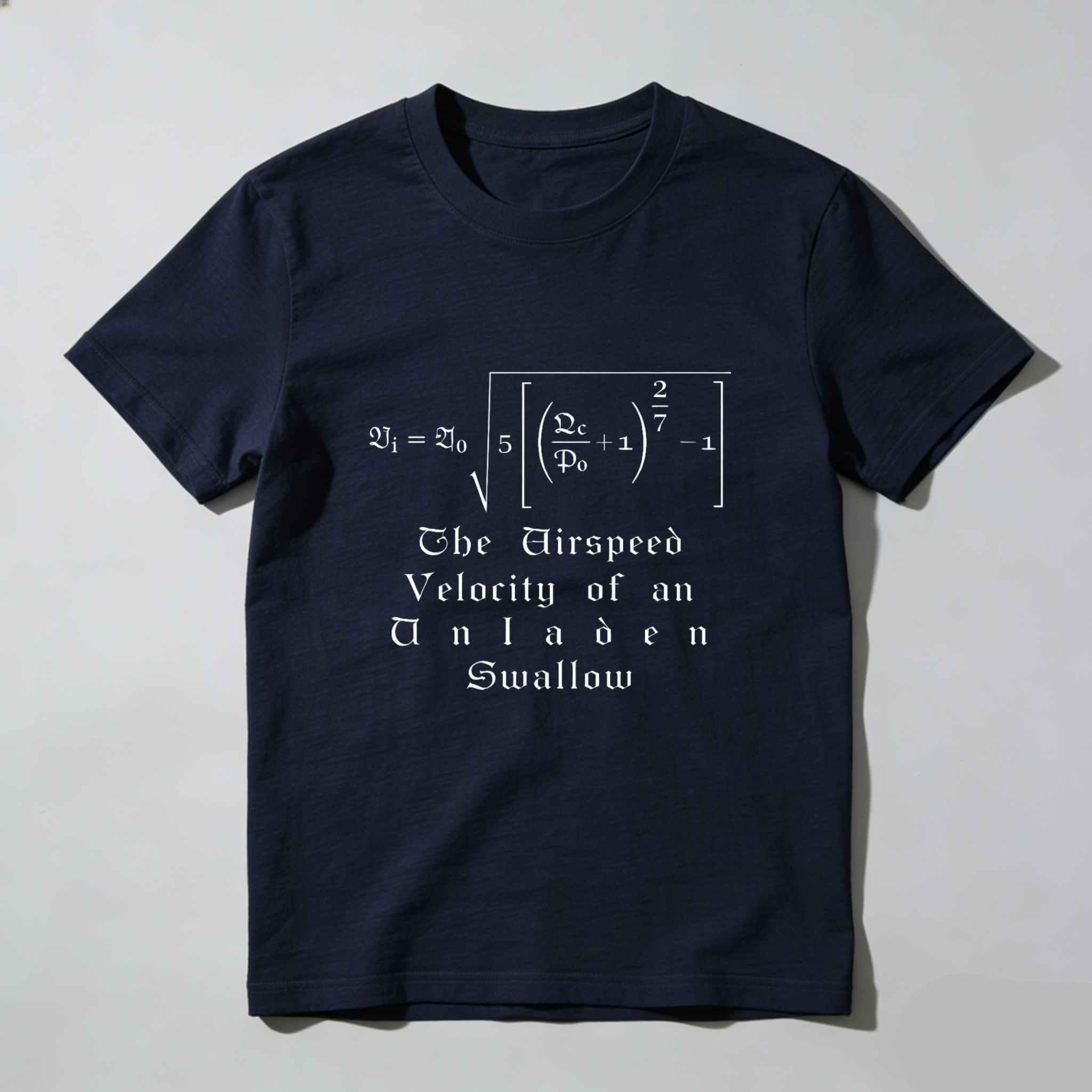 Dorawear™ The Airspeed Velocity Of An Unladen Swallow Pure Cotton Short Sleeve T Shirt-Dorawear