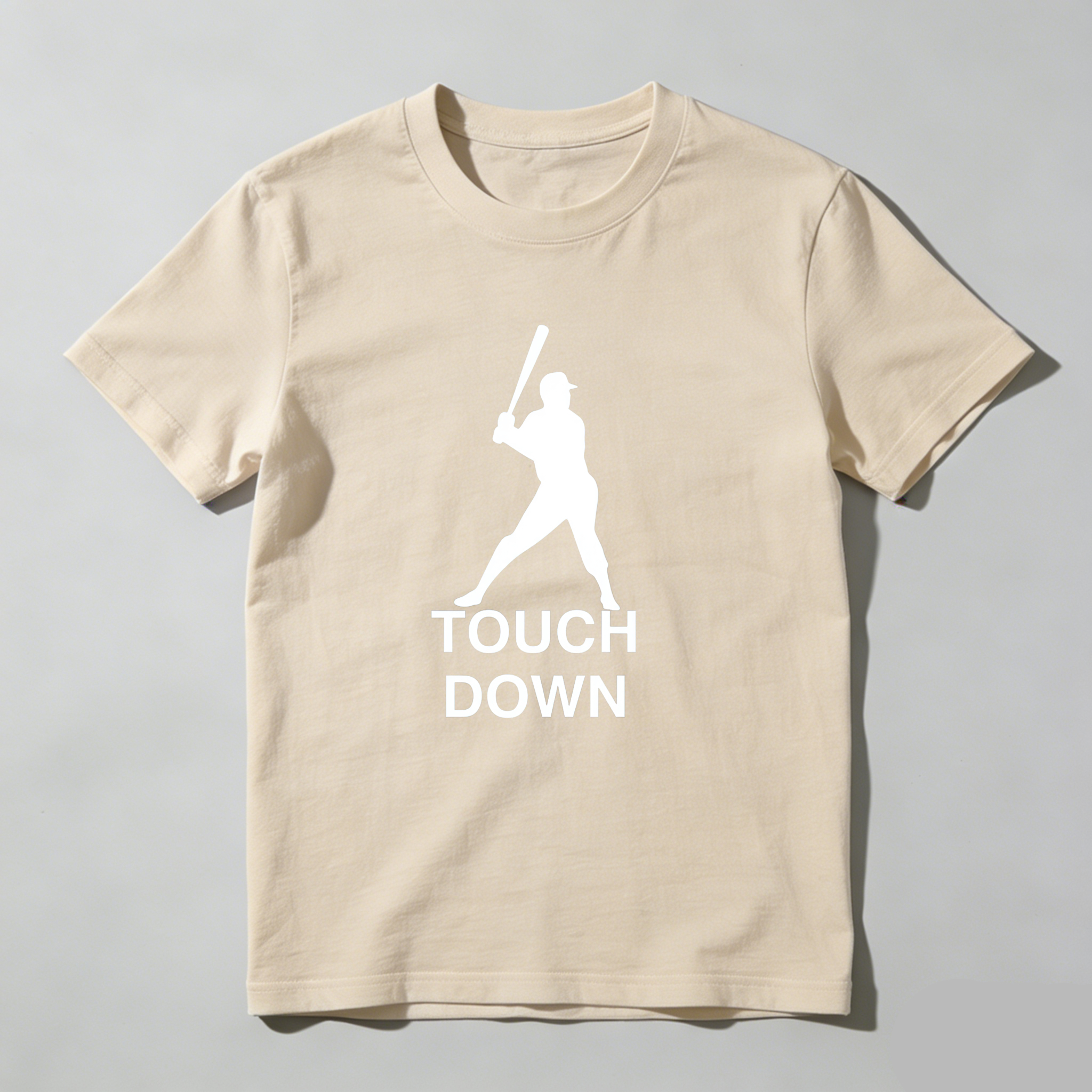Dorawear™ Touch Down Baseball Player Silhouette  T Shirt