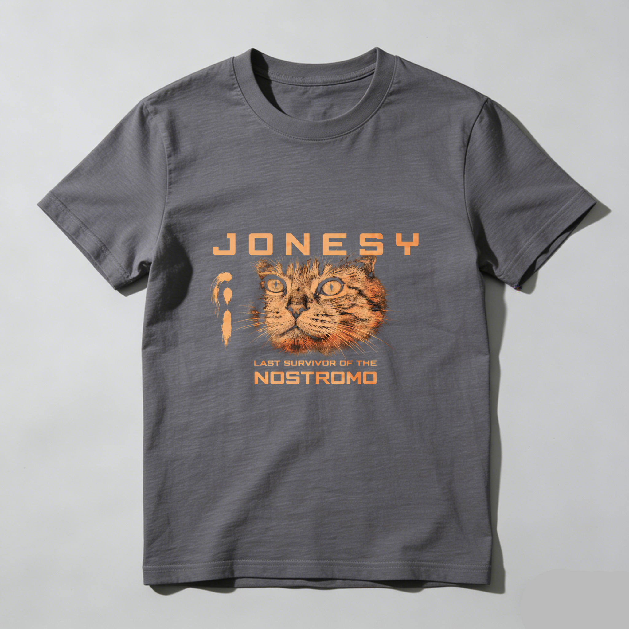 Dorawear™ Jonesy Last Survivor Of The Nostromo Pure Cotton Short Sleeve T Shirt-Dorawear