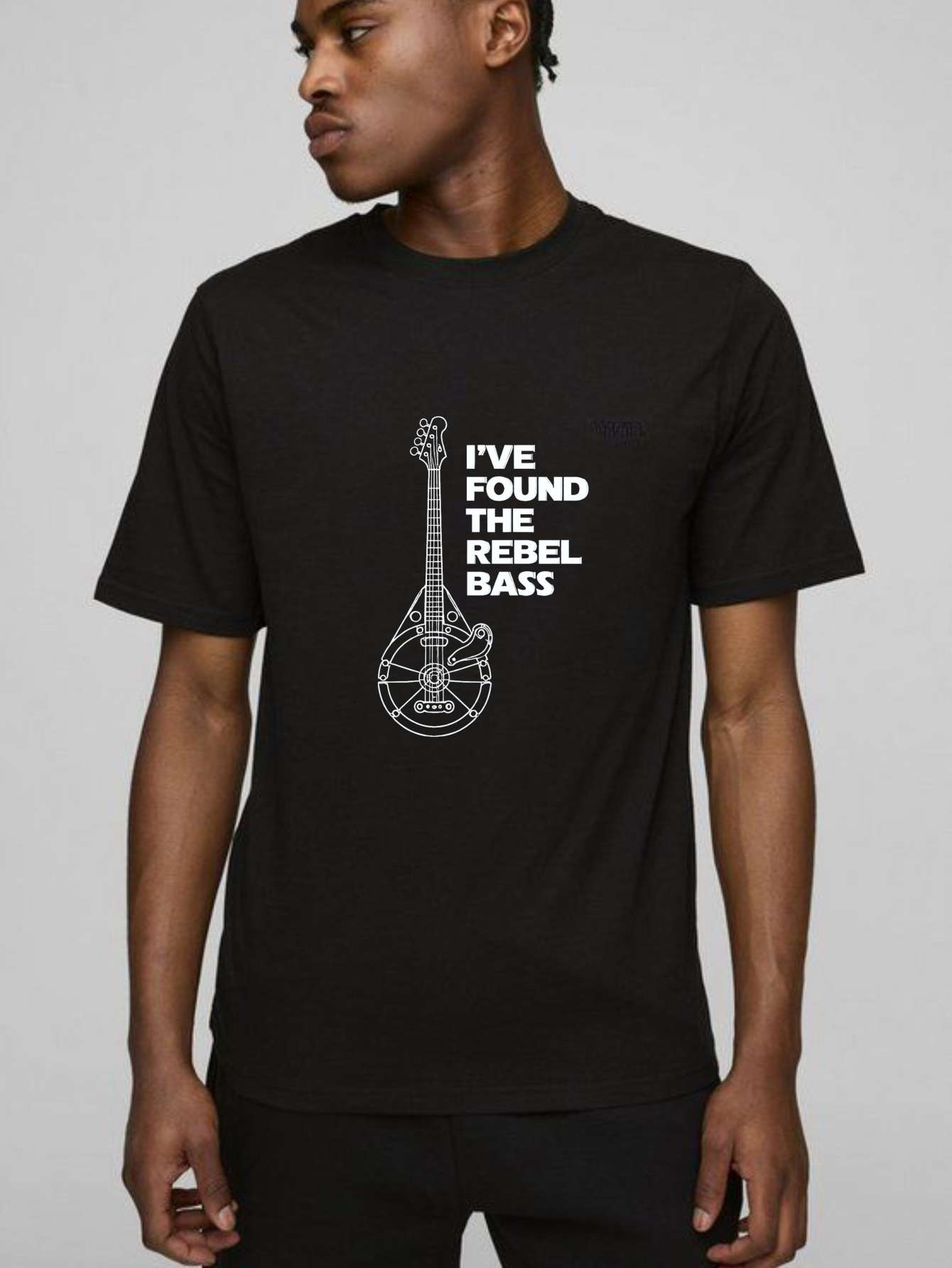 Dorawear™ Ive Found The Rebel Bass Guitar Design Pure Cotton Short Sleeve T-Shirt-Dorawear