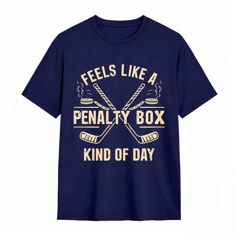 Dorawear™Feels Like A Penalty Box Kind Of Day Hockey Theme Unisex Classic T-shirt