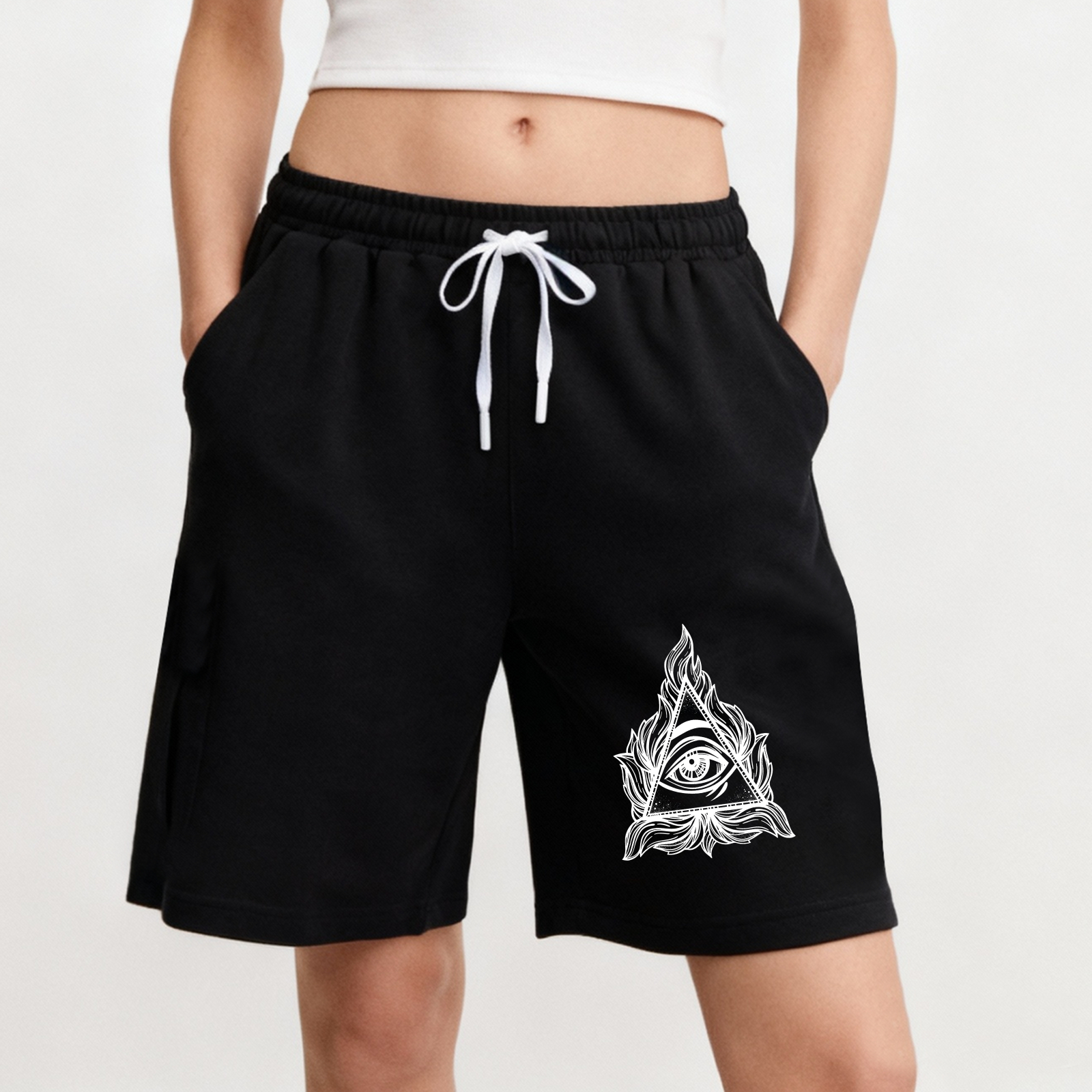 Dorawear™ All Seeing Eye Symbol Shorts-Dorawear