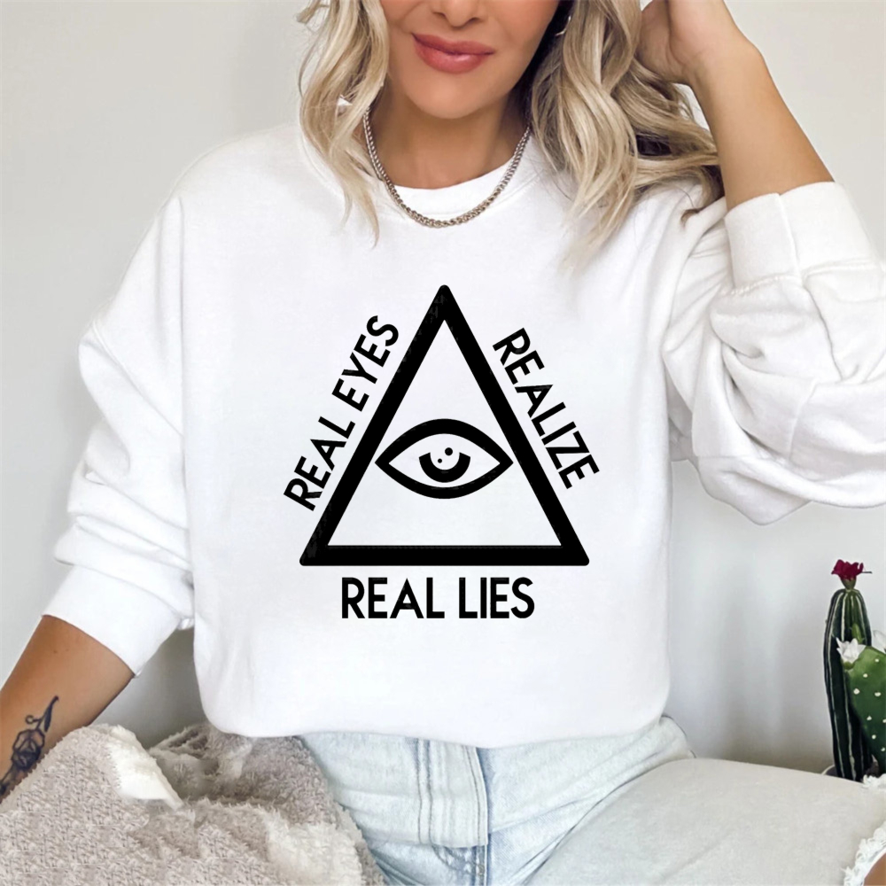 Dorawear™ All Seeing Eye Real Eyes Realize Real Lies Symbol Unisex Classic Sweatshirt