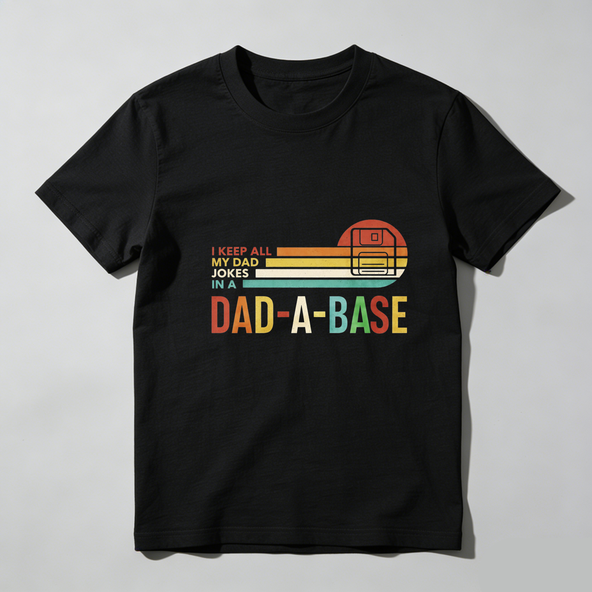 Dorawear™ I Keep All My Dad Jokes In A Dad A Base Pure Cotton Short Sleeve T Shirt-Dorawear
