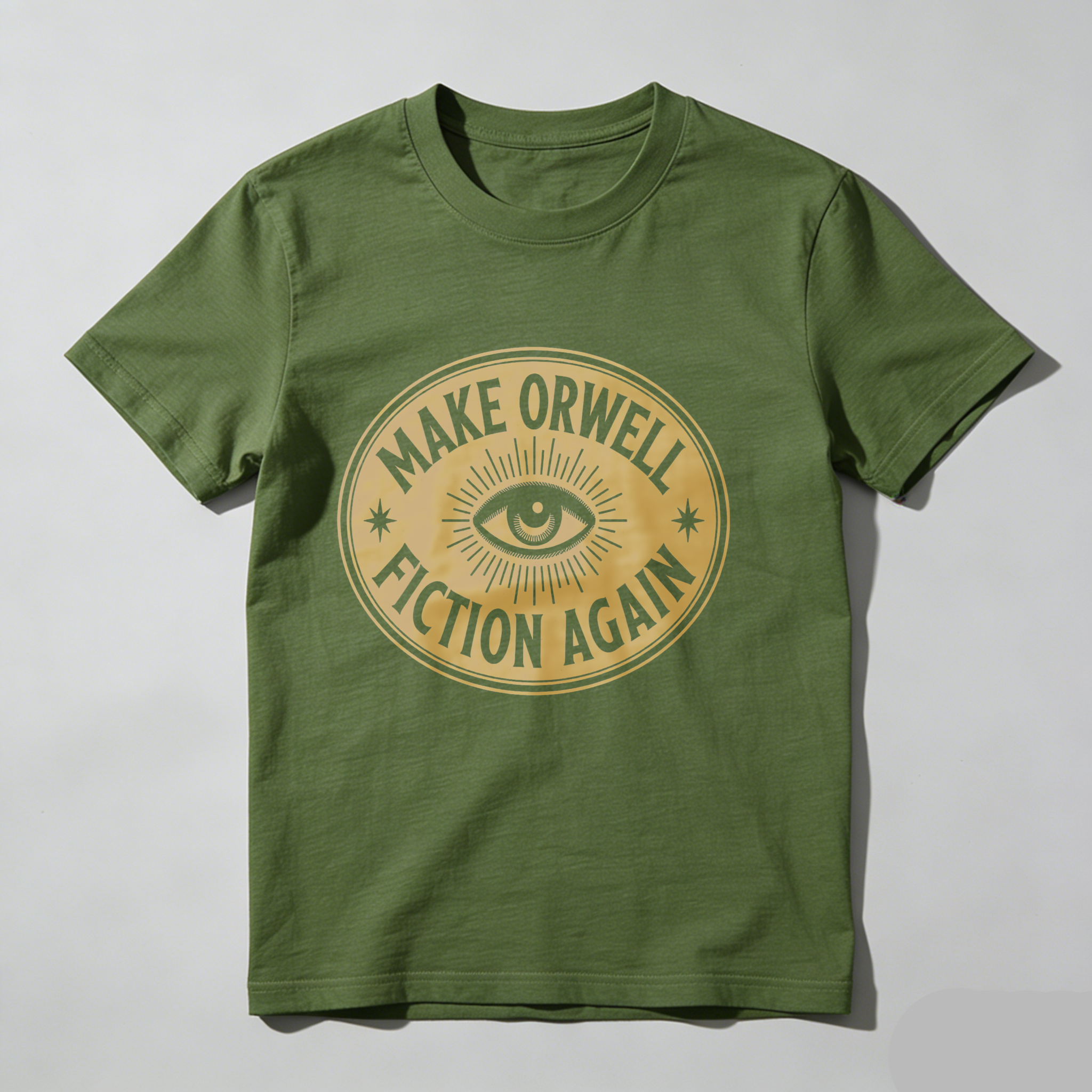 Dorawear™ Make Orwell Fiction Again Eye Symbol T Shirt