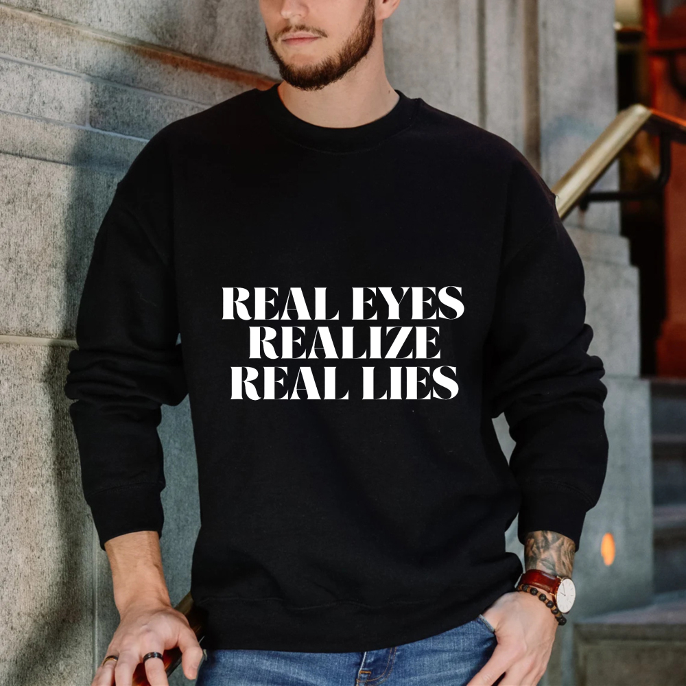 Dorawear™ Real Eyes Realize Real Lies Unisex Classic Sweatshirt