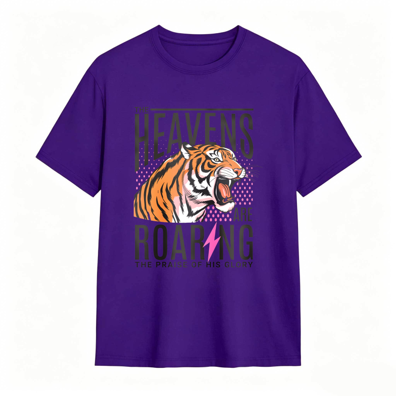 Dorawear™ Tiger Roaring With Heaven Praise Design Unisex Classic T-shirt