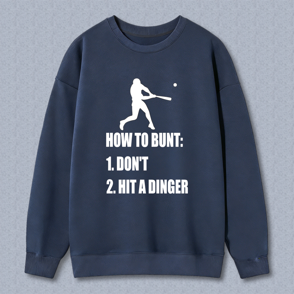 Dorawear™ Baseball Bunt Humor Graphic Unisex Classic Sweatshirt